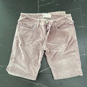 Free People velvet jeans
